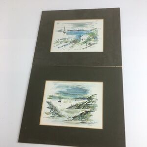 Bermuda Harbor Sea Landscape Watercolor Artwork Alfred Birdsey Coastal Prints 2